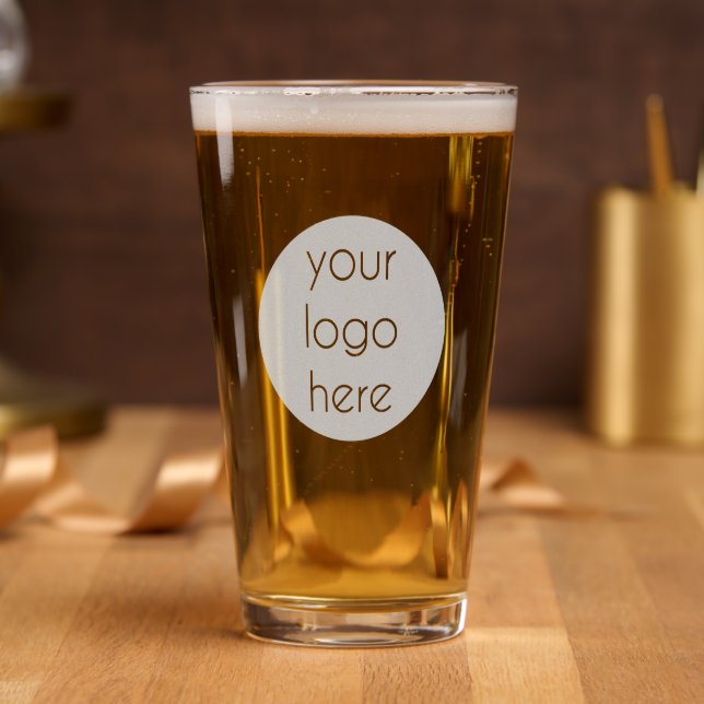 Personalized Your Logo Here Company Logo Pint Glass (Party)
