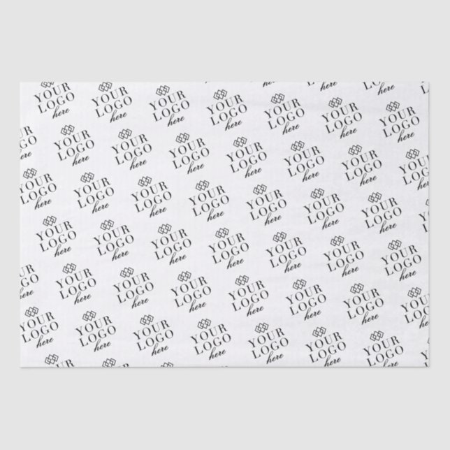 Personalized Your Logo Here Custom Tissue Paper (Front)