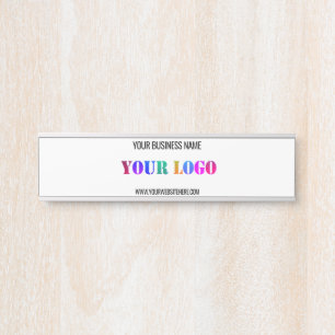 Personalized Your Logo Info Name Door Sign Example