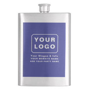 PERSONALIZED  YOUR LOGO NAME CUSTOM TEXT BEER  FLASK