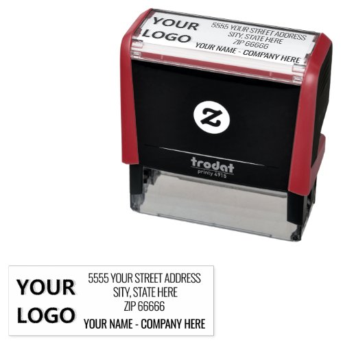 Personalized Your Logo Name Info Address Stamp