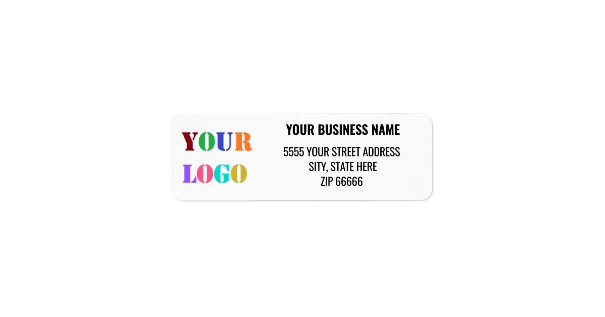 Personalized Your Logo Name Return Address Labels | Zazzle
