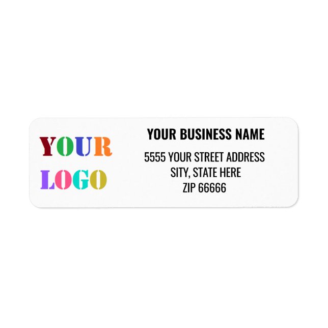 Personalized Your Logo Name Return Address Labels (Front)