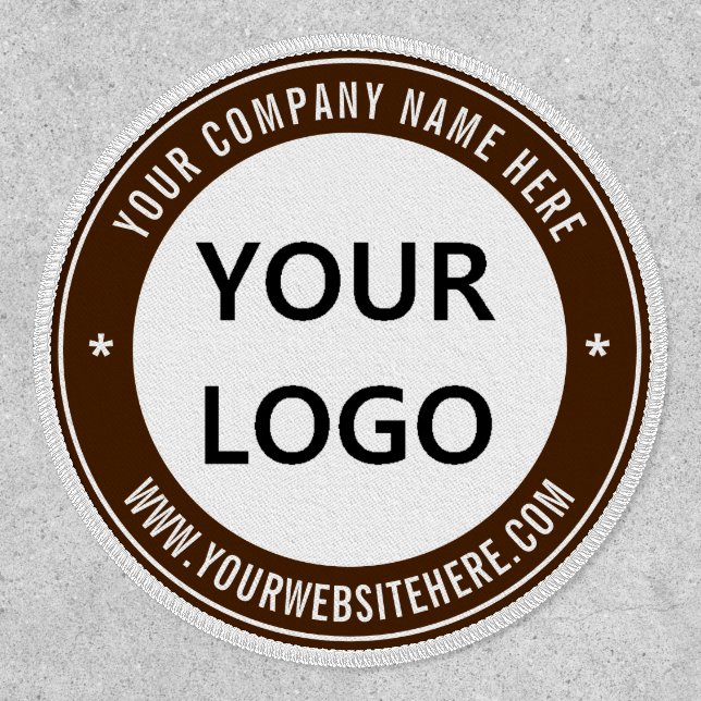 Personalized Your Logo Name Text Round Patch (Front)