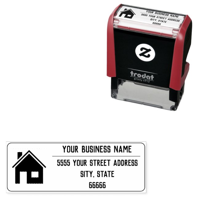 Personalized Your Logo Photo Name Address Stamp (In Situ)