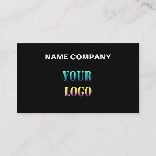Personalized your logo text space name company edi business card (Front)