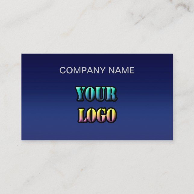 Personalized your logo text space name company edi business card (Front)