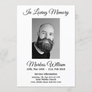 Personalized Your Memorial Invitation