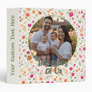 Personalized Your Memory Floral Scrapbook Binder