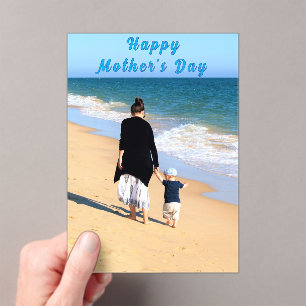 Personalized Your Mom Photo Mother's Day Card Acrylic Invitations