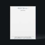 Personalized Your Name Address Colors Letterhead<br><div class="desc">Your Colors Custom Simple Personalized Name - Business Office Letterhead - Add Your Name - Company / Address / Contact Information - Choose / add your favorite Elements / Font - Text Colors. Resize and move or remove and add elements - Image / text with customization tool. Enjoy - Be...</div>