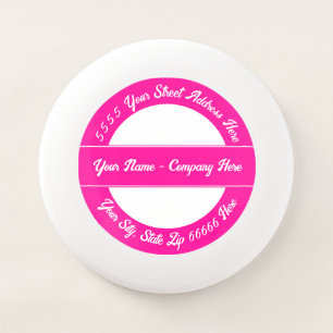 Personalized Your Name Address Info Wham-O Frisbee