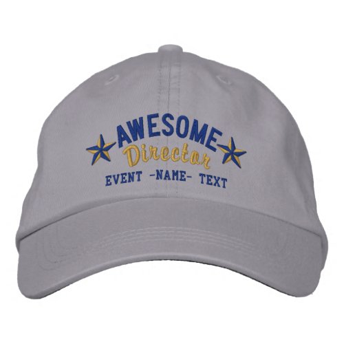 Personalized Your Name Awesome Director Embroidery Embroidered Baseball Cap