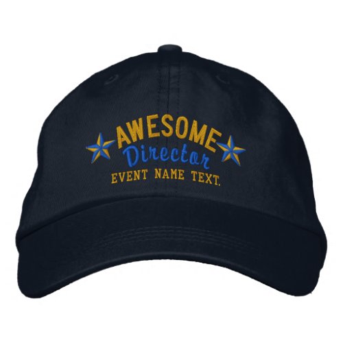 Personalized Your Name Awesome Director Embroidery Embroidered Baseball Hat