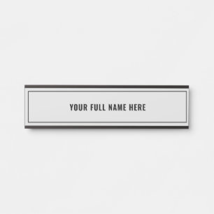 Personalized Your Name Door Sign Template