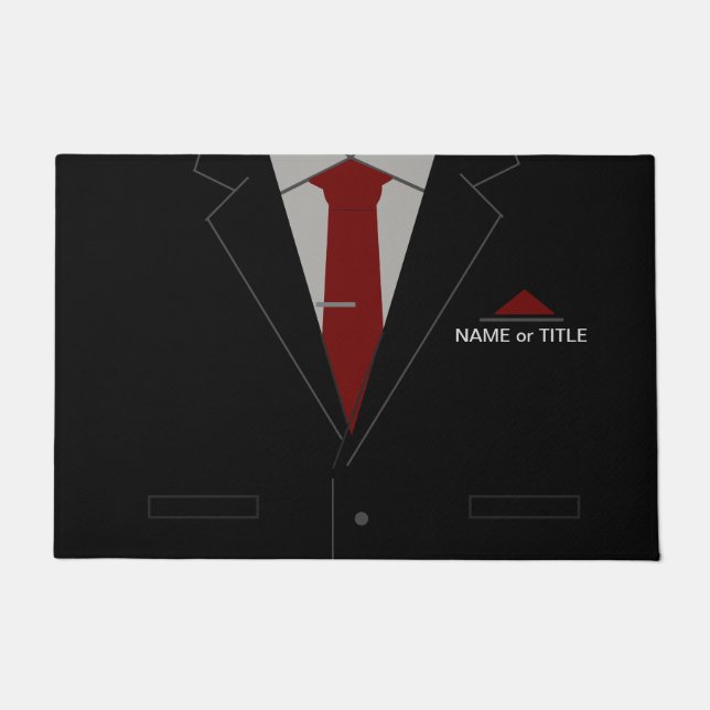 Personalized Your Name Funny Business Doormat (Front)