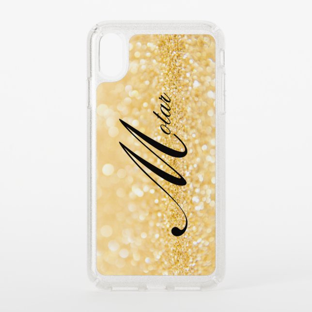 Personalized Your Name Golden style  Speck iPhone XS Max Case (Front)