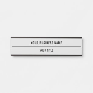 Personalized Your Name Info Door Sign Example