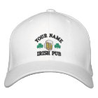Personalized Your Name Irish Pub Embroidered Hat