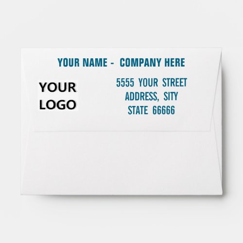 Personalized Your Name Logo Info Address Envelope