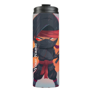 Personalized Your Name Ninja Boy Thermal Tumbler