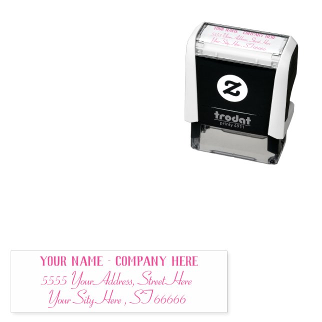 Personalized Your Name Return Address Stamp (In Situ)