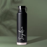 Personalized Your Name Script Black Wedding