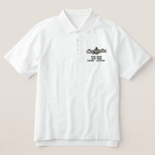 Familiar boat-embroidered polo shirt - White