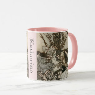 Personalized Your Name Vintage Fairies Rackham Mug