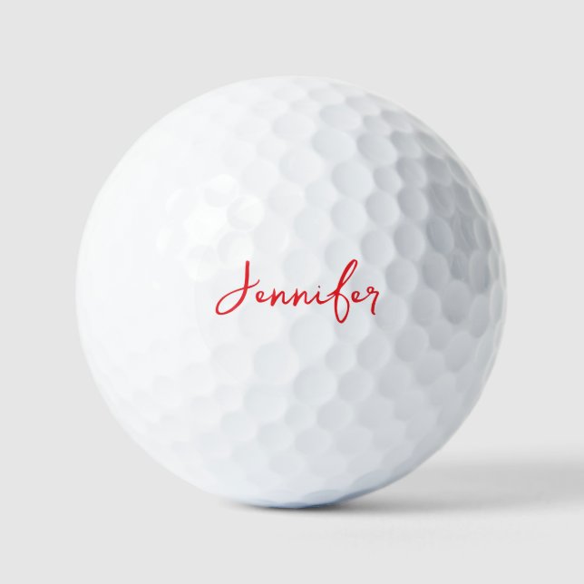 Personalized Your Name Wedding Gift Golf Balls (Front)