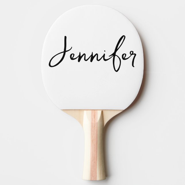 Personalized Your Name Wedding Gift Ping Pong Paddle (Front)