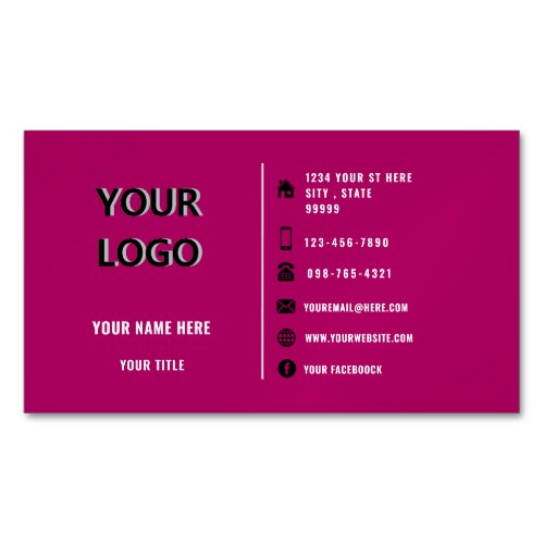 Personalized Your Own Design Business Card Magnet