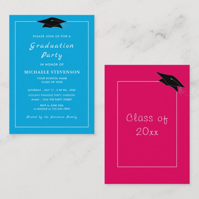 Personalized Your Own Design Graduation Invitation (Front/Back)
