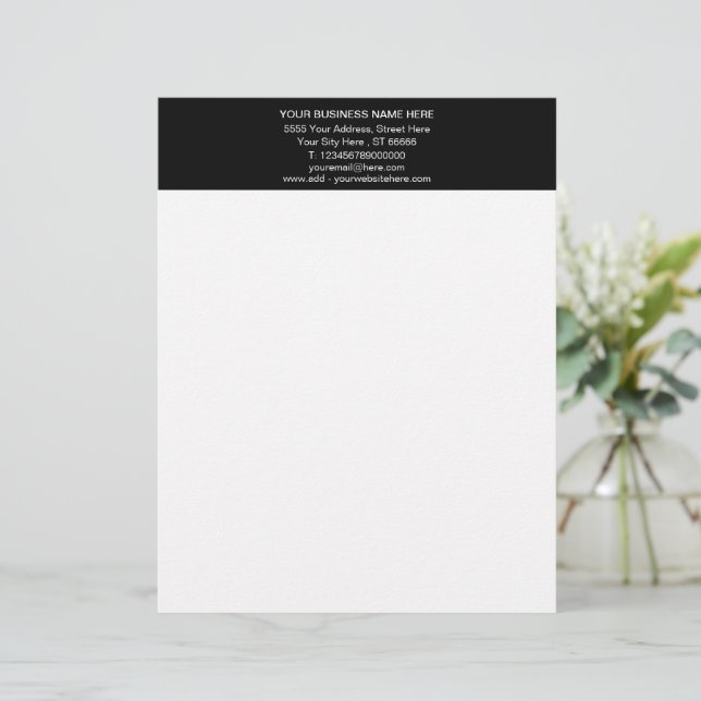 Personalized Your Own Design Letterhead (Standing Front)