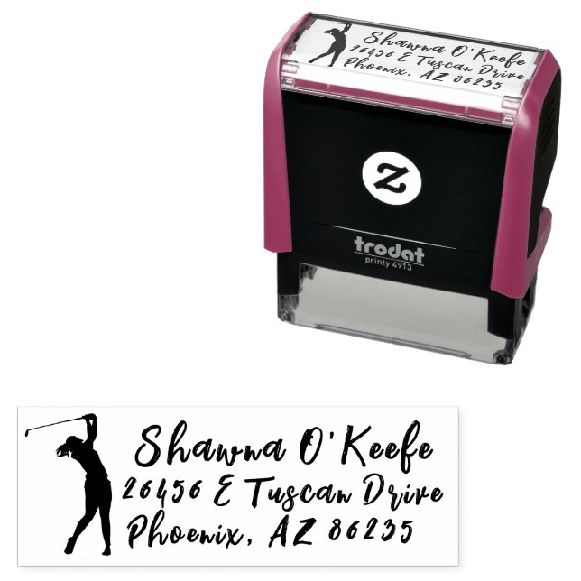 Personalized Your Own Golf Stamp, Sports Self-inking Stamp (In Situ)