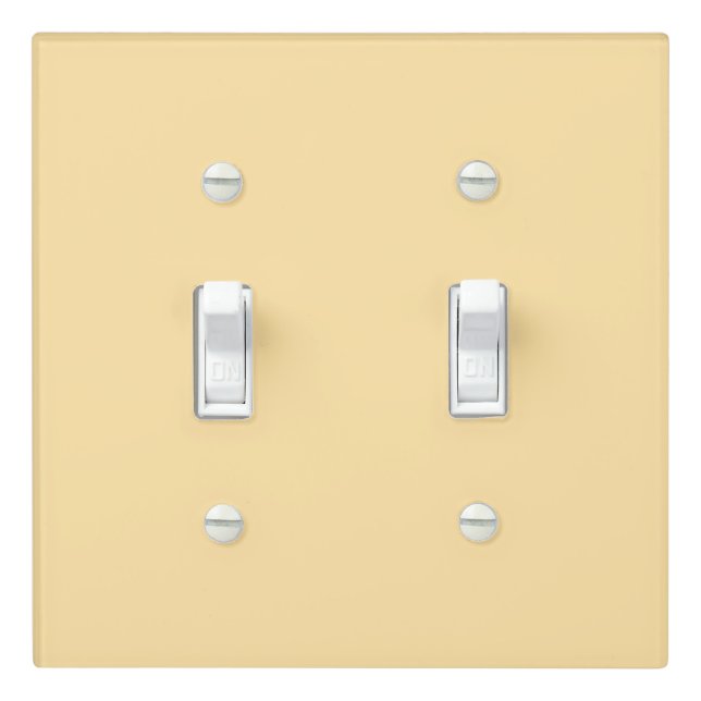 Personalized Your Own Stylish Modern Elegant Beige Light Switch Cover (In Situ)