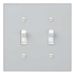 Personalized Your Own Stylish Modern Elegant Grey Light Switch Cover