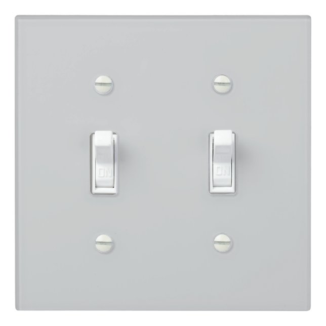 Personalized Your Own Stylish Modern Elegant Grey  Light Switch Cover (In Situ)