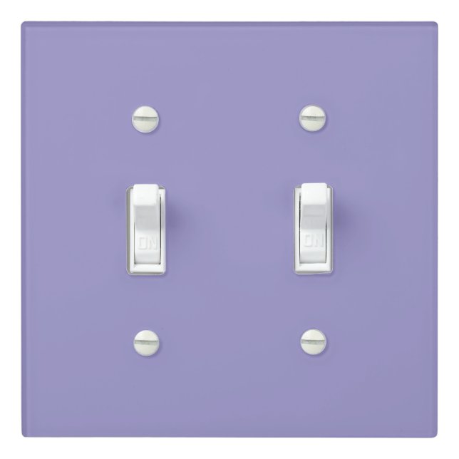 Personalized Your Own Stylish Modern Elegant lilac Light Switch Cover (In Situ)