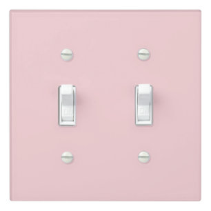 Personalized Your Own Stylish Modern Elegant Pink Light Switch Cover