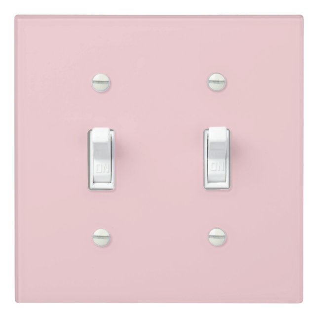 Personalized Your Own Stylish Modern Elegant Pink Light Switch Cover (In Situ)