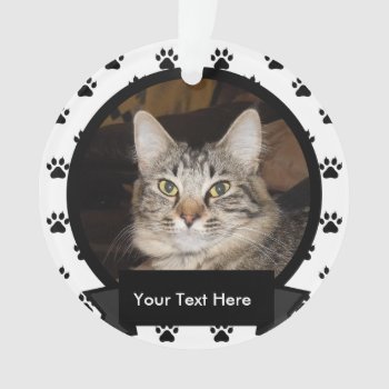 Personalized Your Pet Cat Ornament by DigiGraphics4u at Zazzle