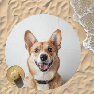 Personalized Your Pet Custom Dog Cat Photo Beach Towel