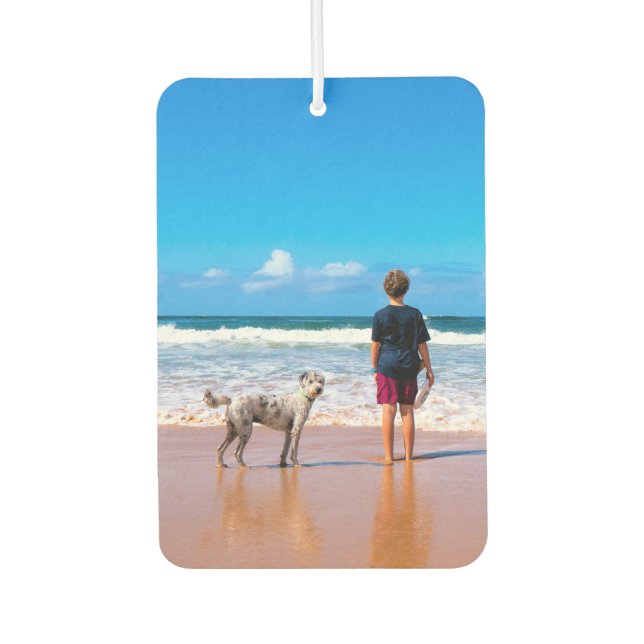 Personalized Your Pet Photo Car Air Freshener Gift (Front)