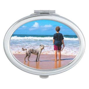 Personalized Your Pet Photo Compact Mirror Gift