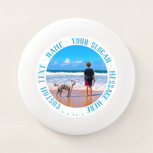 Personalized Your Pet Photo Custom Text Frisbee