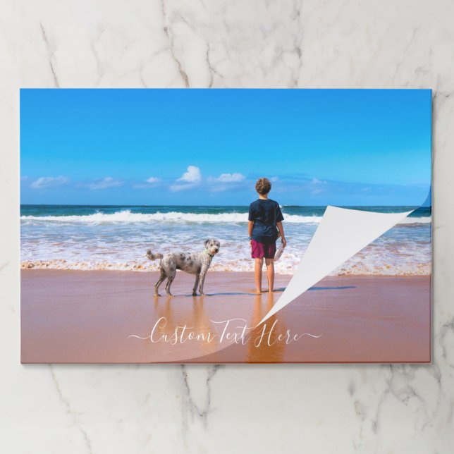 Personalized Your Pet Photo Paper Pad Custom Text (Folded)