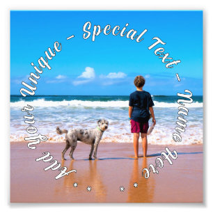 Personalized Your Pet Photo Poster and Custom Text