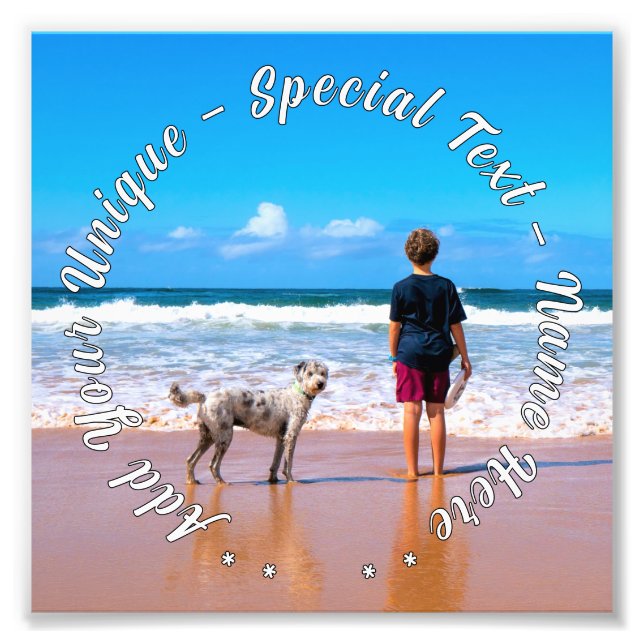 Personalized Your Pet Photo Poster and Custom Text (Front)