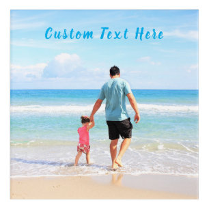 Personalized Your Photo Acrylic Print Custom Text